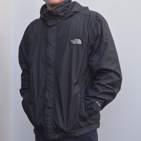 north face black hyvent jacket